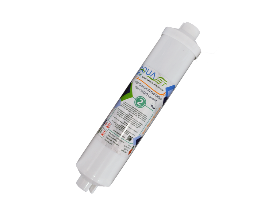 AQUASET 12" Inline Plus Gac Karbon Filtre AQUASET 12" Inline Plus Gac Karbon Filtre